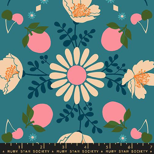 Juicy Poppy Garden Storytime Yardage by Melody Miller for Ruby Star Society | Ruby Star Cottons | RS0085 13