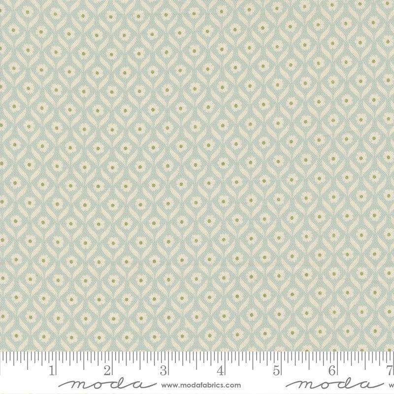 PRESALE True Love Wall Flower Robins Egg Yardage by Lella Boutique for Moda Fabrics | 5262 14