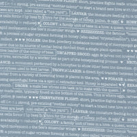 PRESALE Wild Honey Buzz Words Sky Yardage by Lella Boutique for Moda Fabrics | 5254 14