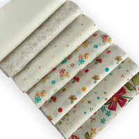 Fat Quarter Bundle Low Volume | In the Garden by Corey Yoder for Moda Fabrics  | 7 Fat Quarters | Curated Bundle