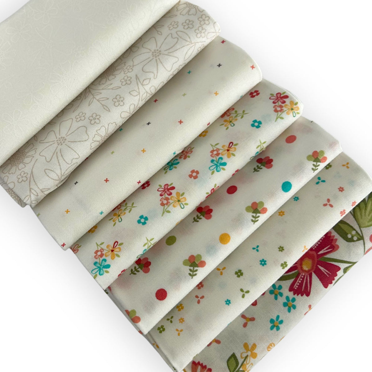 Fat Quarter Bundle Low Volume | In the Garden by Corey Yoder for Moda Fabrics  | 7 Fat Quarters | Curated Bundle