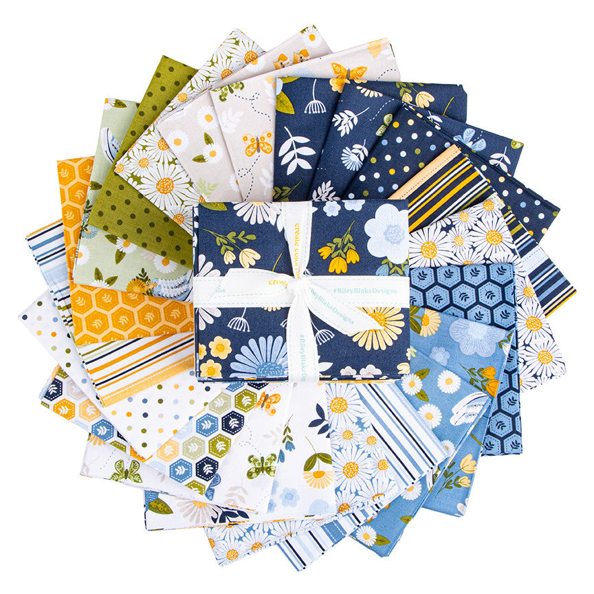 Sunshine & Dandelions Fat Quarter Bundle by Traci Reed for Riley Blake Designs | 21 Fat Quarters | FQ-17920-21