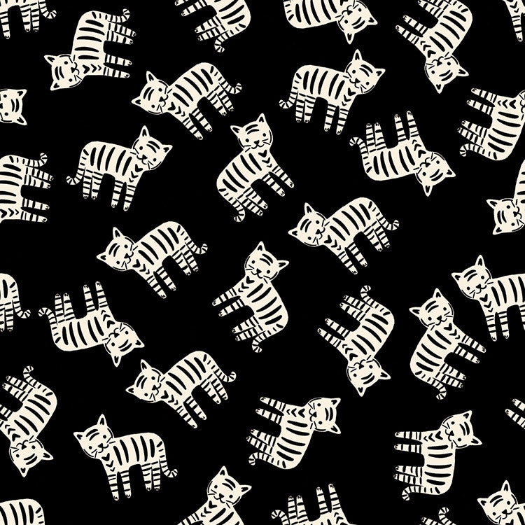PRESALE 1 800 Calico Meow Black Yardage by Alexia Abegg for Ruby Star Society | RS4166 15
