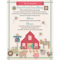 PRESALE Farmers Daughter Farm Fresh Sew Along Quilt Kit by Lori Holt of Bee in My Bonnet for Riley Blake Designs | KT-17162