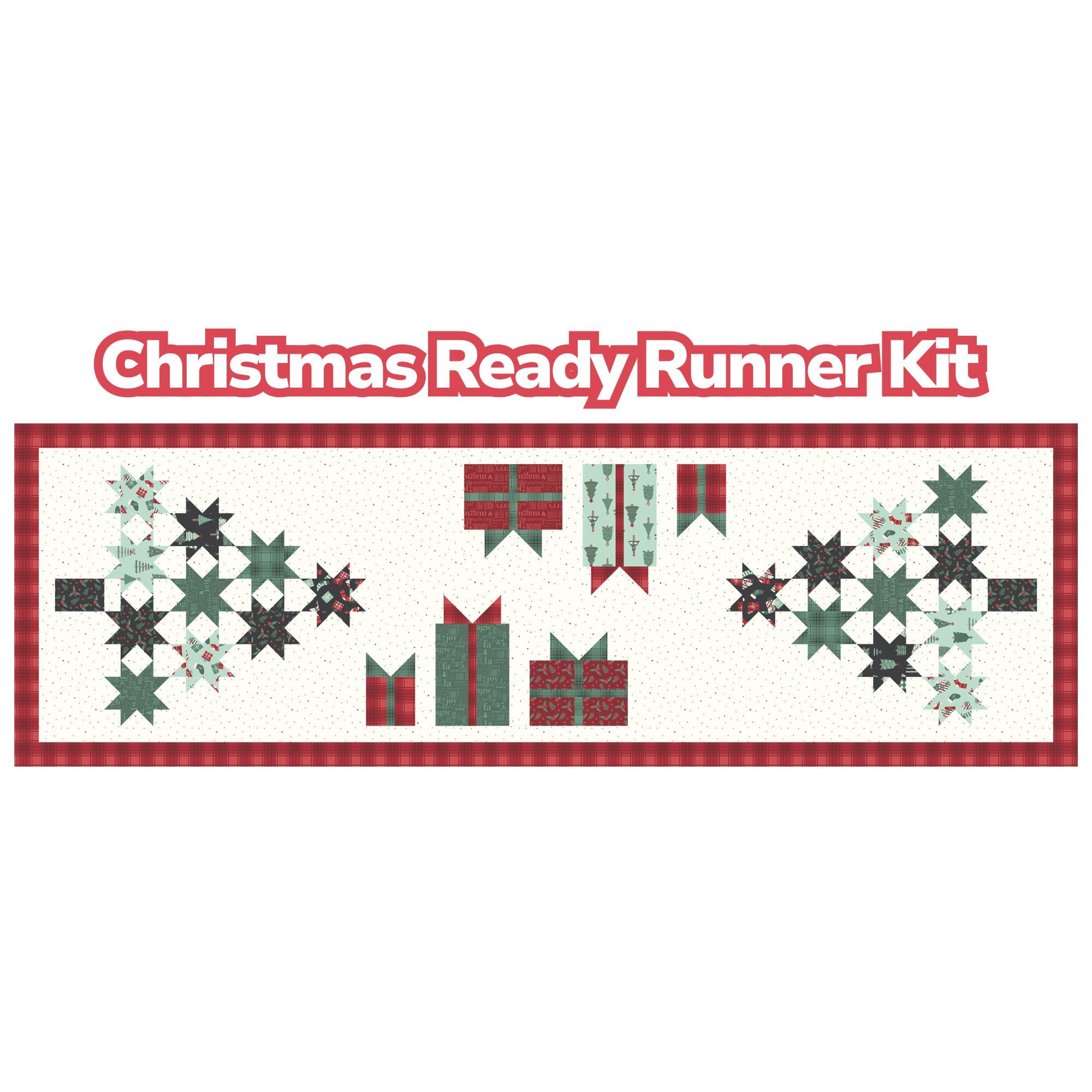 PRESALE Christmas Ready Custom Runner Kit with Evergreen Wishes by Traci Reed | Runner Size 21" x 65"
