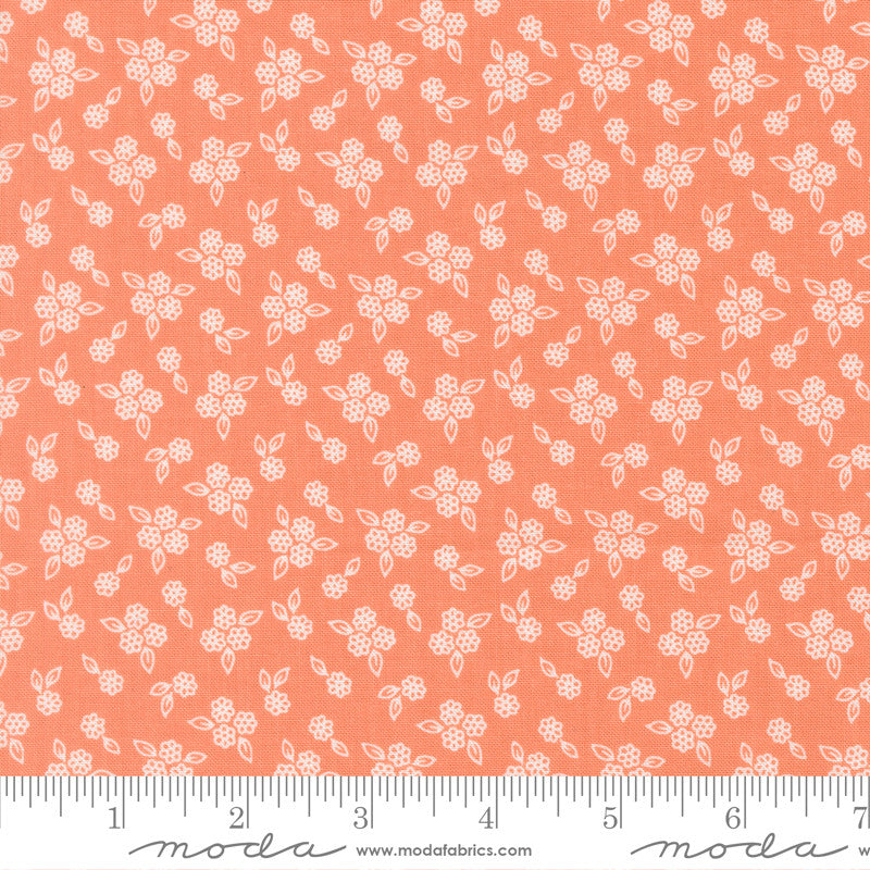 Pastel Prairie Petals Coral Yardage by My Sew Quilty Life for Moda Fabrics | 31788 33