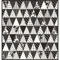 PRESALE Ink Point Quilt Kit With Moonlit Trellis by My Mind’s Eye for Riley Blake Designs | Quilt Size 42 1/2" x 44" | FREE PATTERN
