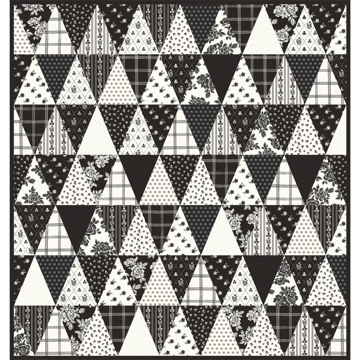 PRESALE Ink Point Quilt Kit With Moonlit Trellis by My Mind’s Eye for Riley Blake Designs | Quilt Size 42 1/2" x 44" | FREE PATTERN