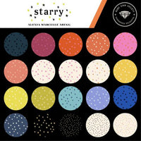 Starry Mini Neon Pink Yardage by Alexia Marcelle Abegg for Ruby Star Society and Moda Fabrics | RS4110 22