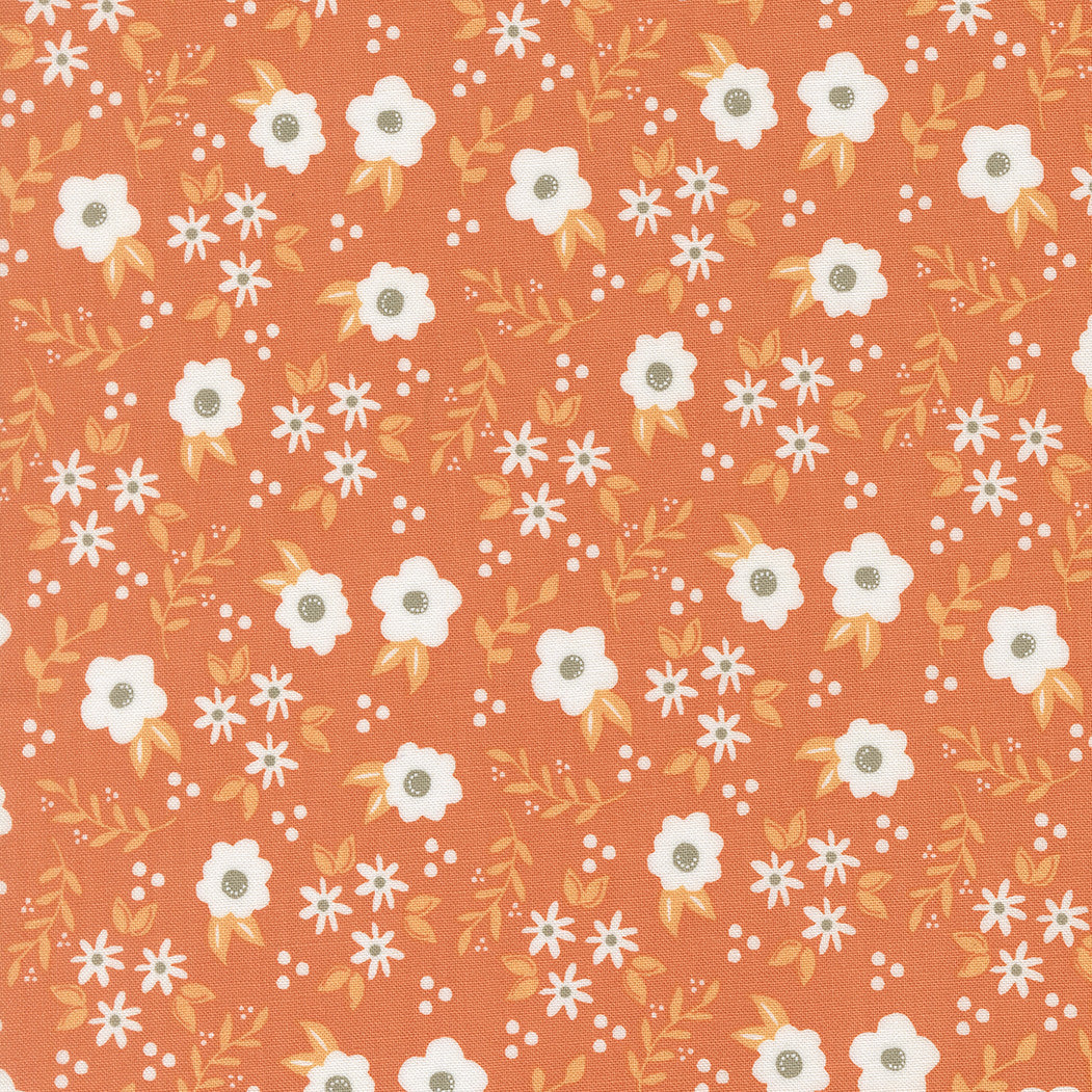PRESALE Birch and Willow Mums Pumpkin Yardage by Sherri & Chelsi for Moda Fabrics | 37725 14