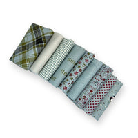 Chilly Custom Fat Quarter Bundle Aqua by Sweetwater for Moda Fabrics | 9 Fat Quarters | Curated Bundle