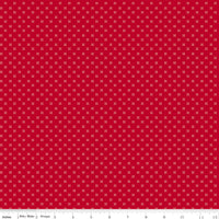 PRESALE Radiant Ruby Dots Schoolhouse Yardage by Dani Mogstad for Riley Blake Designs | C17266-SCHOOLHOUSE