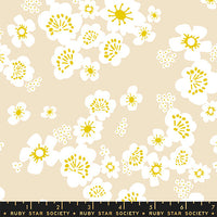 Paper Cuts 2 Hana Florals Parchment Yardage by Rashida Coleman Hale for Ruby Star Society | RS1110 11
