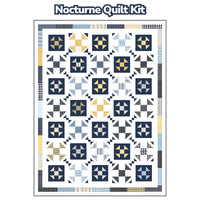 PRESALE Nocturne Custom Quilt Kit With Summer Solstice Wovens by Pieces to Treasure for Moda Fabrics | Quilt Size 61" x 81"