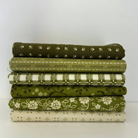 Fat Quarter Bundle Olive | Baked With Love by Lori Holt of Bee in My Bonnet | 6 Fat Quarters | Curated Bundle