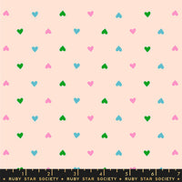 PRESALE Best Day Ever Hearts Peach Cream Yardage by Melody Miller for Ruby Star Society | RS0091 18