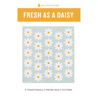 Fresh as a Daisy Custom Quilt Kit With Little Darlin' by the RBD Designers | Quilt Size 59 1/2" x 63 1/2"