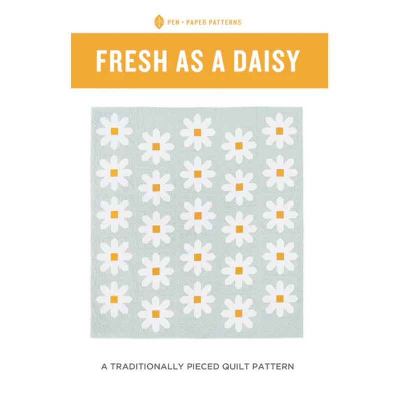 Fresh as a Daisy Custom Quilt Kit With Little Darlin' by the RBD Designers | Quilt Size 59 1/2" x 63 1/2"