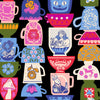 PRESALE Hello Alice Tea Party Black Yardage by Sarah Watts for Ruby Star Society | RS2122 13