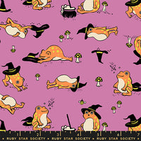 PRESALE Freaky Familiars Frogmiliars  Heliotrope Yardage by Ruby Star Society | RS5192 12