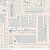 PRESALE TYPE/ography Background Denim Yardage by Lori Holt of Bee in My Bonnet for Riley Blake Designs | C16851-DENIM