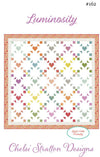 Luminosity Quilt Pattern by Chelsi Stratton of Sherri & Chelsi | Quilt Size 77 1/2" x 77 1/2"  | CSD 162