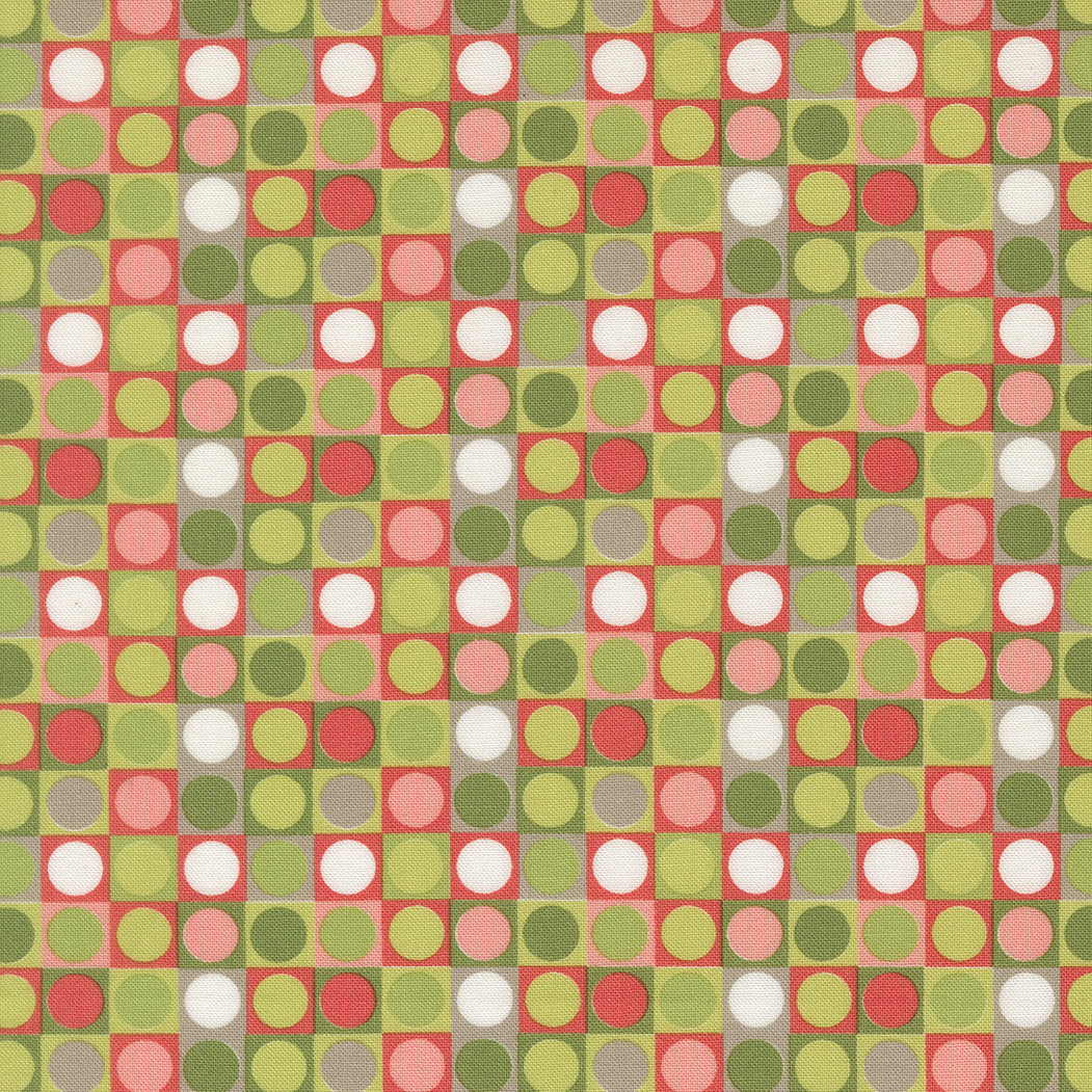 PRESALE Poinsettia and Pear Dots Evergreen Yardage by Sherri & Chelsi for Moda Fabrics | 37714 14