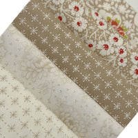 Rosie Custom Fat Quarter Bundle Brown by Fig Tree & Co for Moda Fabrics | 5 FQs | Curated Bundle