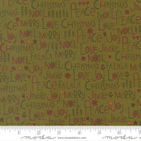 PRESALE Chilly Peace Love Joy Pine Yardage by Sweetwater for Moda Fabrics | 55710 13