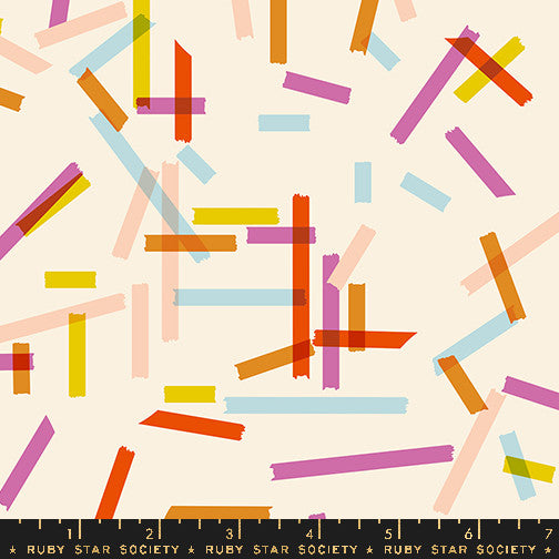 Salutations Washi Natural Yardage by Rashida Coleman Hale for Ruby Star Society | RS1090 11