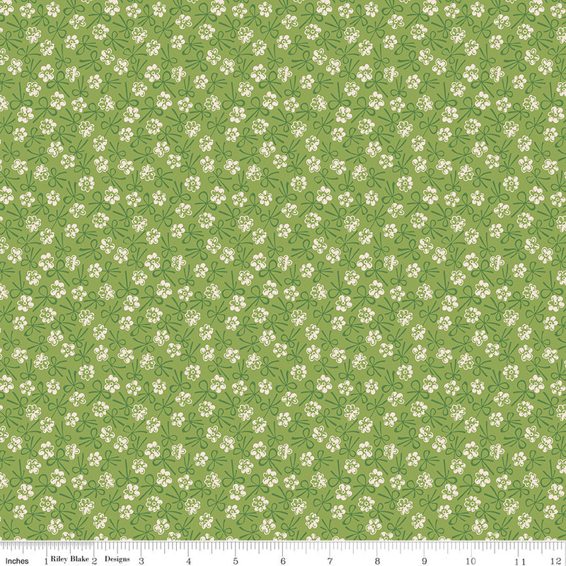 PRESALE Farmers Daughter Bonnet Thyme Yardage by Lori Holt of Bee in My Bonnet | C17165-THYME