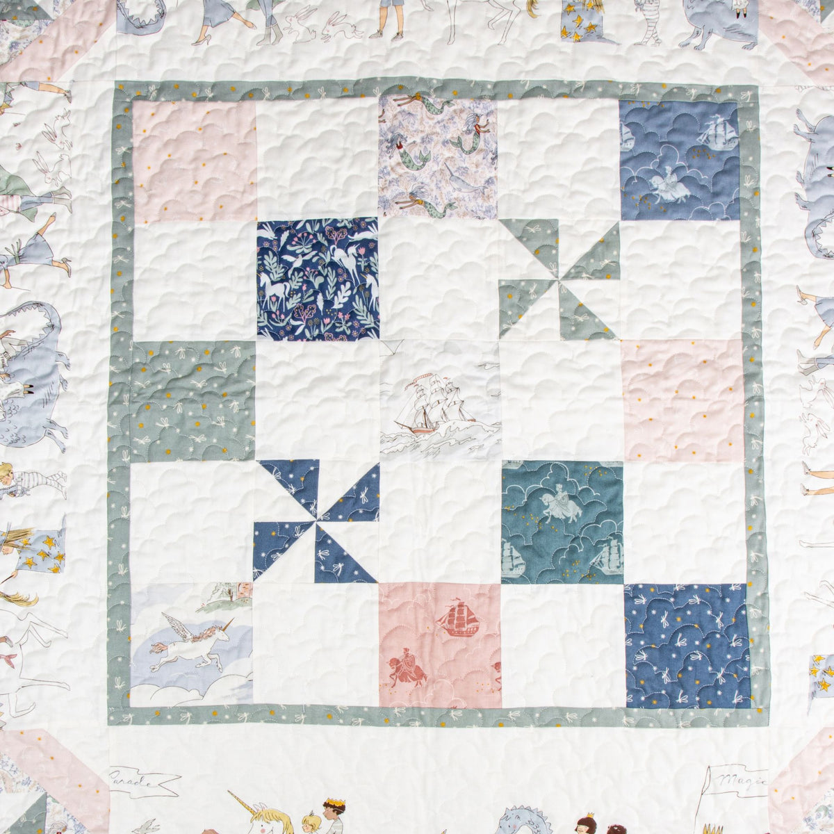 PRESALE Whimsical Parade Quilt Kit With Story Land by Sarah Jane for Riley Blake Designs |Quilt Size 51 1/2" x 65 1/2" | FREE PATTERN