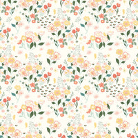 New Beginnings Floral Cream Yardage by Sandy Gervais for Riley Blake Designs | C15751-CREAM