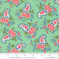 A Cat Named Stitch Sweet Paisley Green Yardage by Camille Roskelley for Moda Fabrics | 55346 19