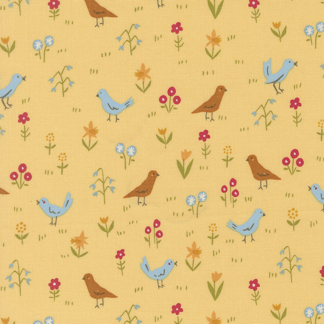 Animal Park Fun Bird Park Banana Yardage by Stacy Iest Hsu for Moda Fabrics | 20963 19