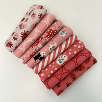 Funny Valentine Custom Fat Quarter Bundle Pink by Lizzy House for Moda Fabrics | 8 FQs | Curated Bundle