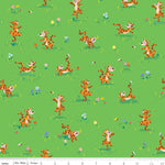 100 Aker Woods Tigger Bounce Green Yardage by Jill Howarth for Riley Blake Designs | C15173-GREEN