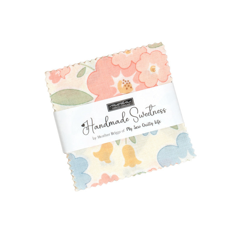 PRESALE Handmade Sweetness Mini Charm by Heather Briggs of My Sew Quilty Life for Moda Fabrics | 42 Pcs | 31790MC