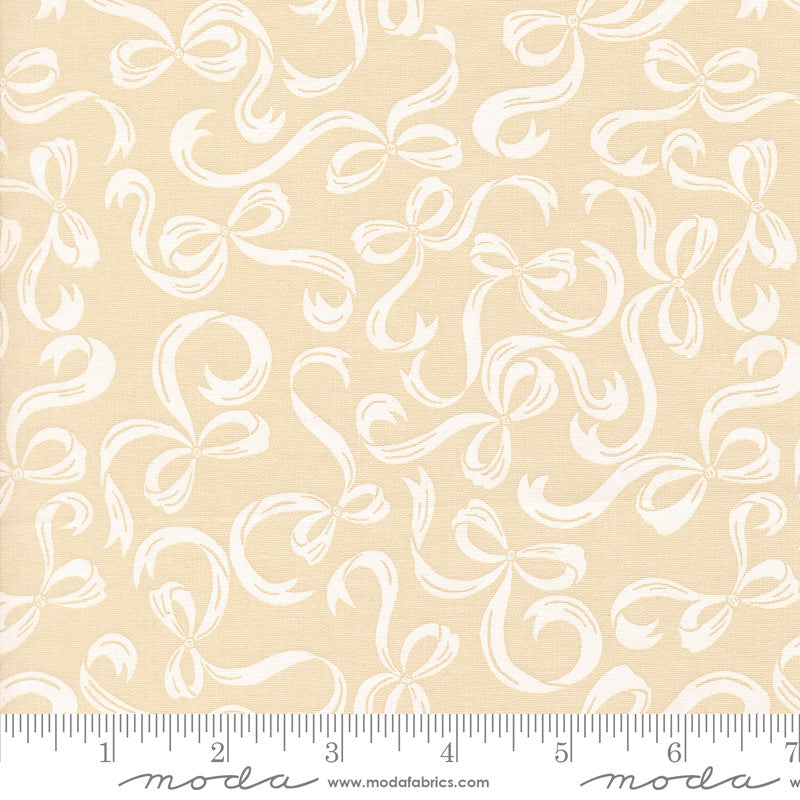PRESALE Je T'aime Tie A Bow Lace White Yardage by Stacy Iest Hsu for Moda Fabrics | 20996 21