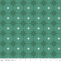 Merry Little Christmas Pine Starbursts Yardage by My Mind's Eye for Riley Blake Designs |C14843 PINE