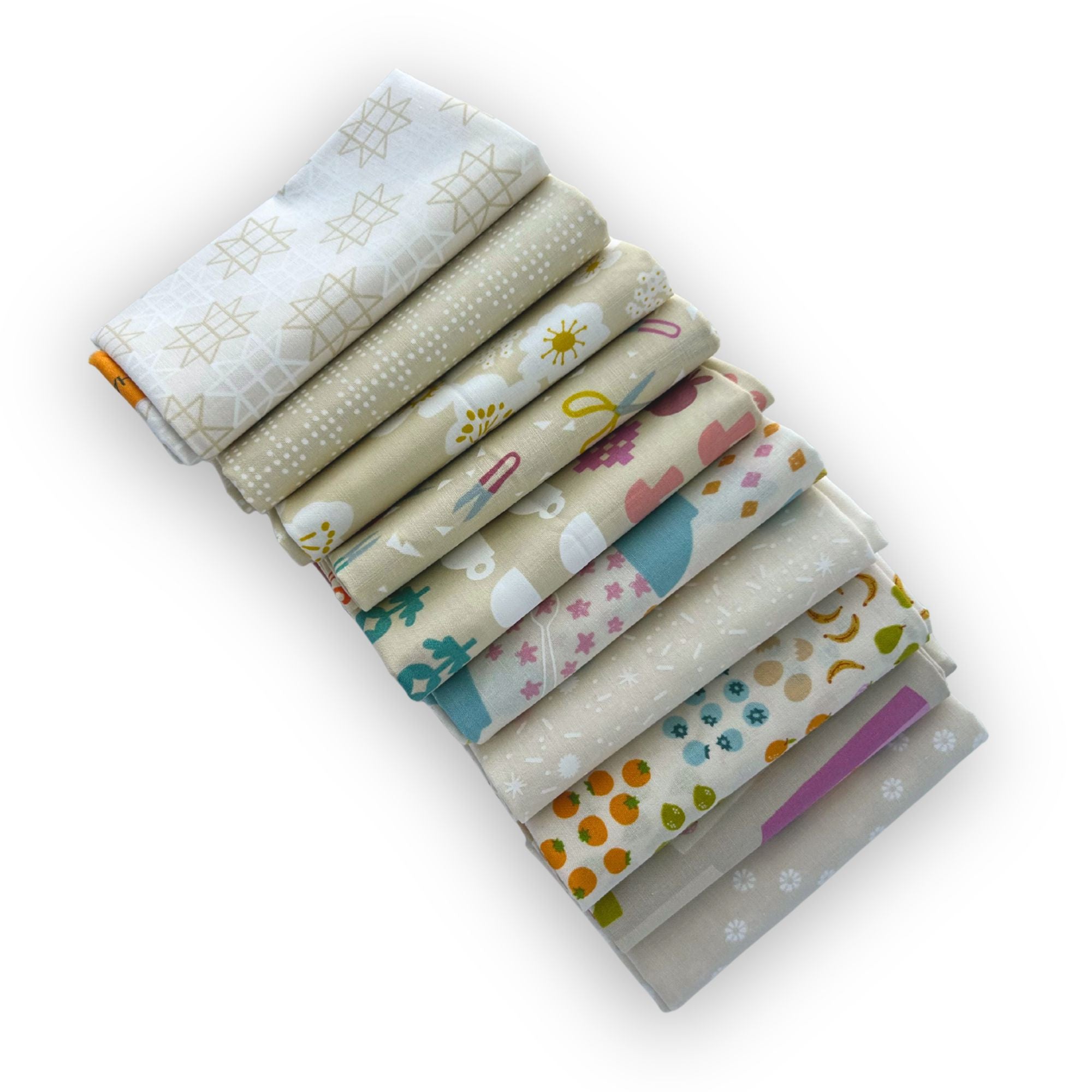 Ruby Star Fat Quarter Bundle Low Volume | Ruby Star Society |10 Fat Quarters | Curated Bundle