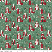 PRESALE Christmas Time Main Green Yardage by Dani Mogstad for Riley Blake Designs | C17820-GREEN