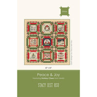 PRESALE Peace and Joy Custom Quilt Kit With Holiday Cheer by Stacy Iest Hsu | Quilt Size  63” x 63”