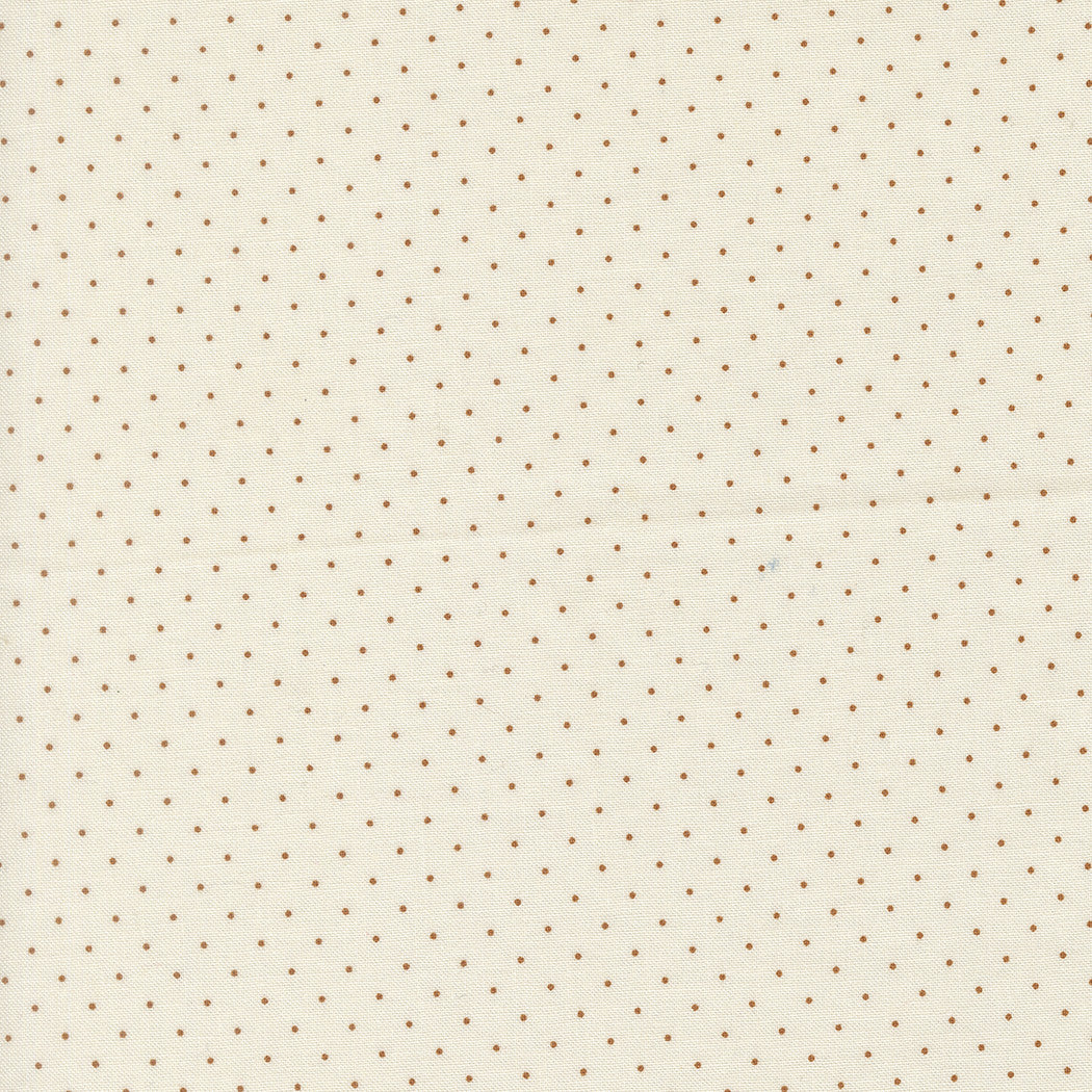 PRESALE Butternut and Sage Pindot Cream Cinnamon Yardage by Fig Tree & Co for Moda Fabrics | 35446 11