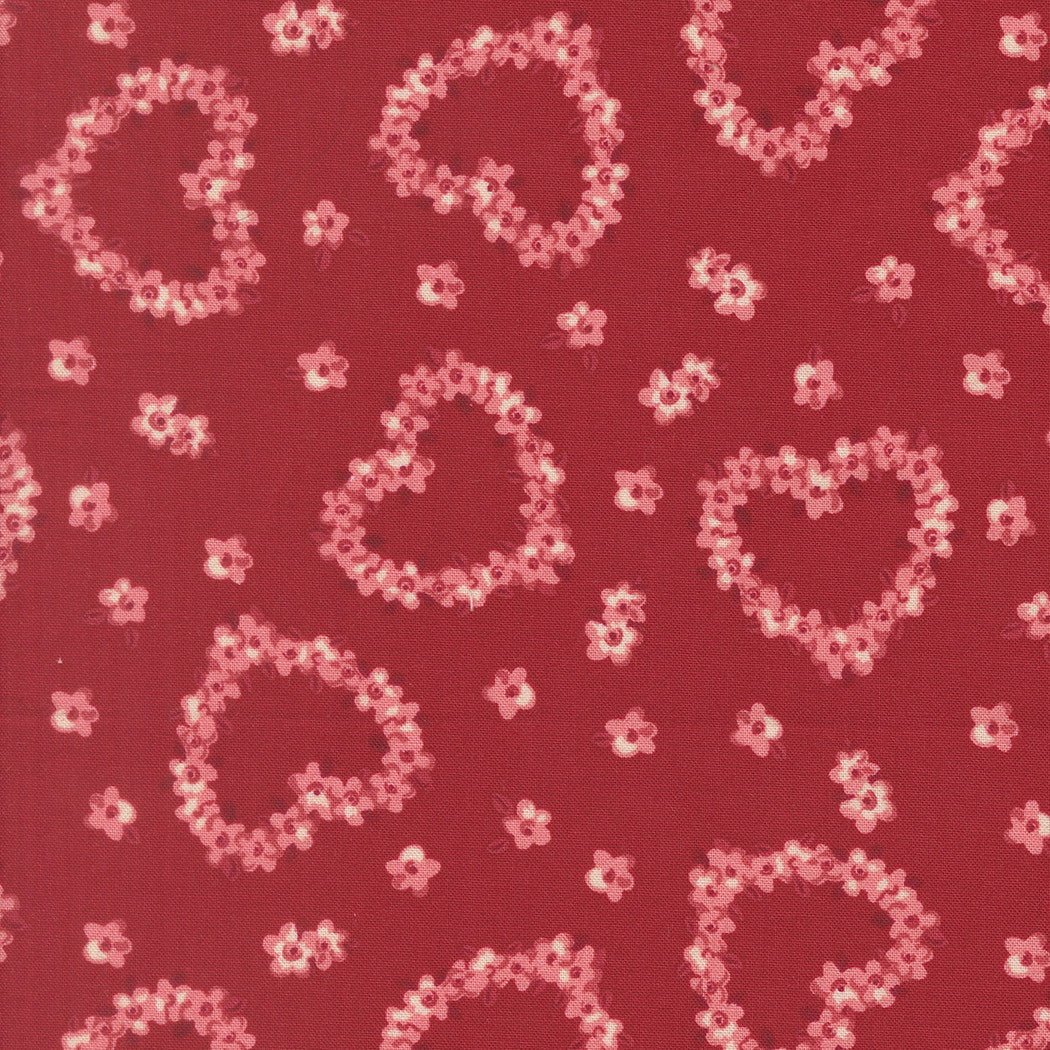 PRESALE Je T'aime Flower Heart Rose Yardage by Stacy Iest Hsu for Moda Fabrics | 20994 17
