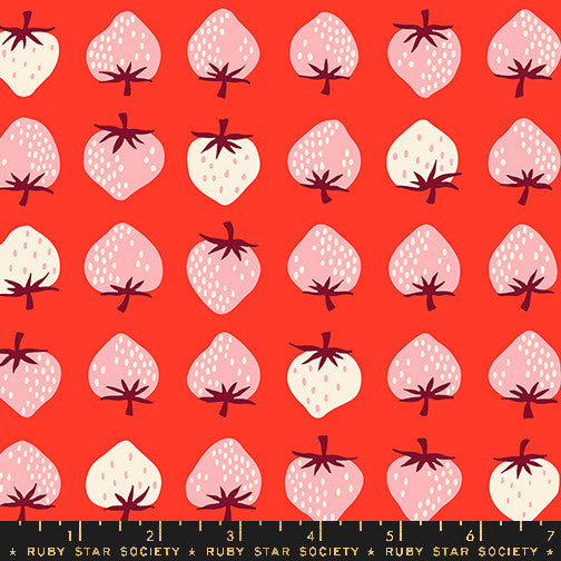 PRESALE Strawberry Lollipop Strawberry Yardage by Kimberly Kight for Ruby Star Society | RS3084 18