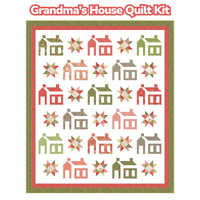 PRESALE Grandma's House Custom Quilt Kit With Poinsettia and Pear by Sherri & Chelsi for Moda Fabrics | Quilt Size 72 1/2” x 84 1/2”