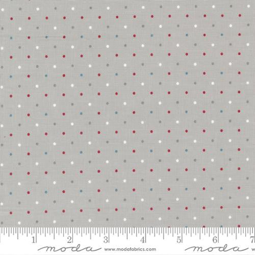 Old Glory Silver Magic Dot Yardage by Lella Boutique for Moda Fabrics | 5206 12 | Quilting Cotton