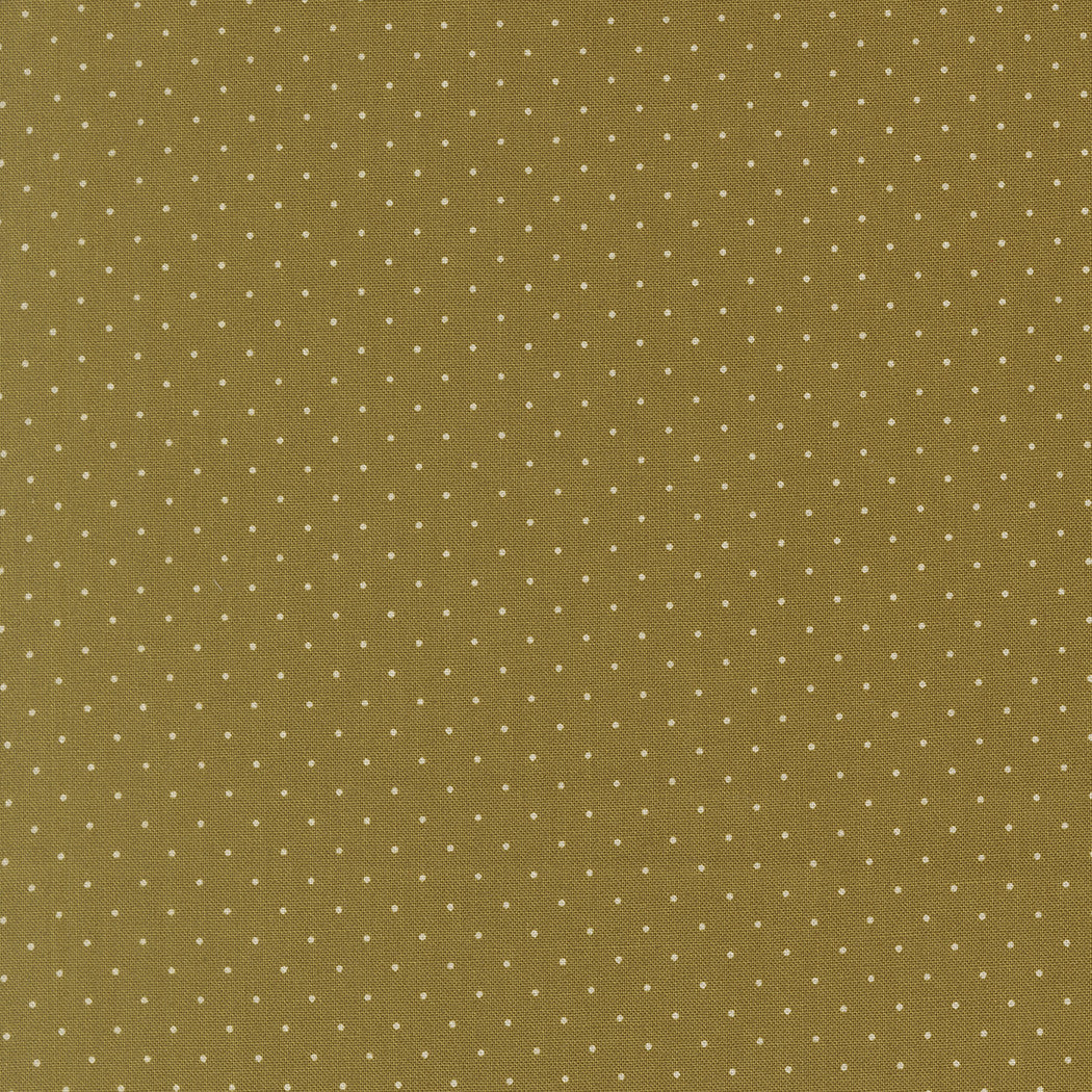 PRESALE Butternut and Sage Pindot Olive Yardage by Fig Tree & Co for Moda Fabrics | 35446 14
