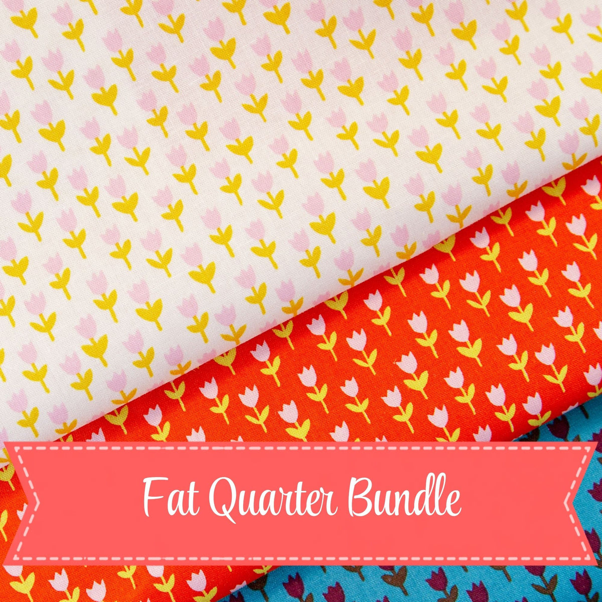 PRESALE Fat Quarter Bundle Small Tulips | 1 800 Calico by Alexia Abegg for Ruby Star Society | 3 Fat Quarters | Curated Bundle